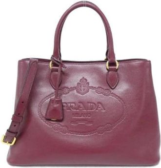 Prada Pre-owned Handbags, female, Red, Size: ONE SIZE Pre-owned Vintage Handbag
