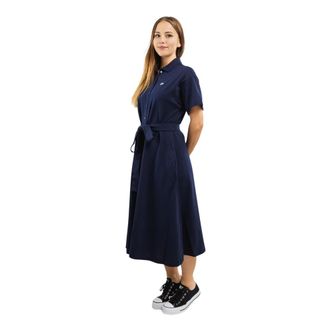 Lacoste Polo Jurk - Dames - Shirt Kleedjes - Blauw - XL - Katoen - Kleedjes