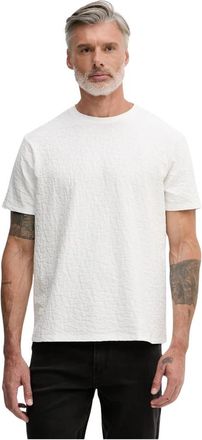 A|X Armani Exchange T-shirt met ronde hals - Heren - T-shirts - Wit - M - Katoen - Tops