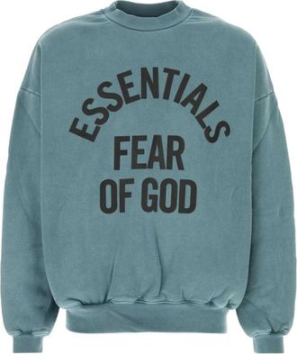 Fear of God Campus 90s Crewneck Sweatshirt - Heren - Sweatshirts - Blauw - L - Katoen - Hoodies & sweatvesten