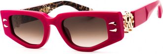 Roberto Cavalli SRC057M 09M3 Shiny Fuchsia/Brown Gradient