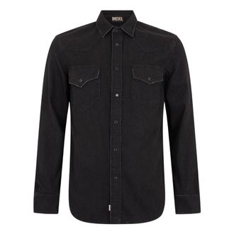 Diesel Camisa Elegante - Shirts - Hombre - Negro - S