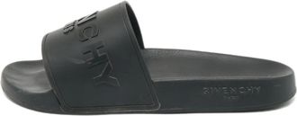 Givenchy Sandali slides con ricamo - Nero
