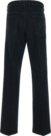 Givenchy Mens Black Denim Jeans With Belt Loops Cotton