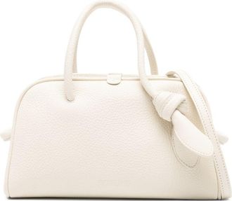 Jacquemus White Top Handle Knot Detail Bag