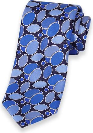 Paul Fredrick Medallion Printed Italian Silk Tie