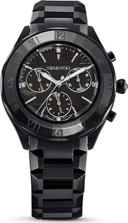 Swarovski Dextera Chronograph Quartz Crystal Black Dial Watch 5641393