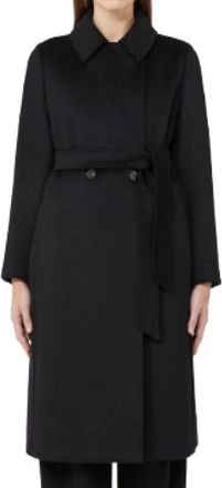 Max Mara Jassen, Dames, Zwart, XS, Wol, Bcollag Jas