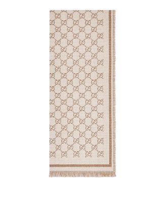 Gucci DOUBLE SIDE GG WOOL SCARF - Gucci - Woman