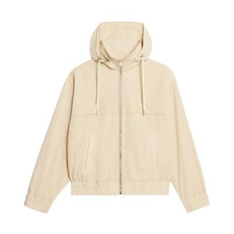 Ami Heart Hooded Jacket Beige Monogram