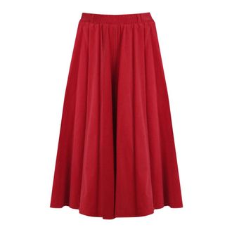 Semicouture Midi-rok - Dames - Rokken - Rood - Maat: M Zijde