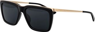 Saint Laurent Stijlvolle Zonnebril - Heren - Zonnebrillen - Zwart - 56 MM - Accessoires