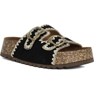 Shushop Keya Slide Sandal in Black at Nordstrom Rack, Size 10