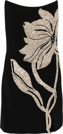 Costarellos Kass mini dress - women - Polyester/Polyurethane/Polyester - 38 - Black