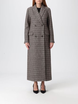 Twinset Cappotto a doppiopetto in misto lana tartan Twinset