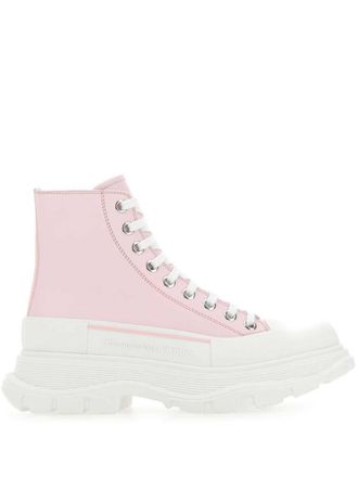 Alexander McQueen Stivaletti Tread - Rosa