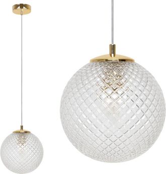 OEM L&aacute;mpara Colgante Cannes 1 Pantalla Plana Transparente 20cm E27