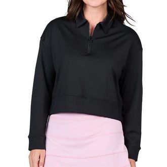 Sofibella Staples Quarter-Zip Womens Golf Pullover in Black at Nordstrom, Size X-Small