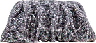 Benedetta Bruzziches Venus La Grande Bag - Moonraker - Dames - Clutches - Grijs - ONE Size - Satijn - Tassen