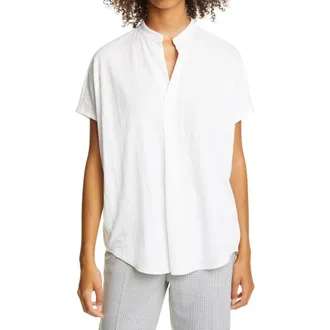 Club Monaco Jandina Shirt in Blanc De Blanc at Nordstrom, Size X-Small