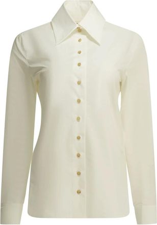 Khaite Ivy Shirt - Dames - Blouses & Shirts - Wit - Maat: XS Katoen