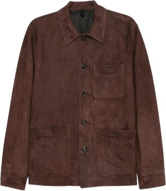Tagliatore Sevres Jacket - Heren - Leren en Su&egrave;de Jassen - Bruin - M - Leer - Jassen