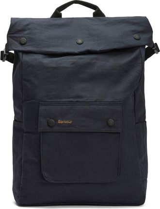 Barbour Transport Foldover Top Cotton Backpack in Navy at Nordstrom
