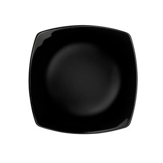 Bormioli Rocco Piatto frutta 20x20 cm vetro opalino nero Eclissi Bormioli