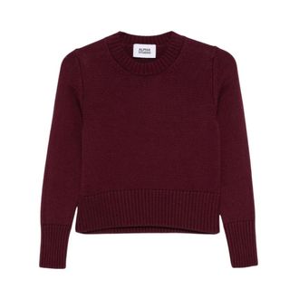 Alpha Studio Maglione Girocollo in Lana - - Knitwear - Donna - Rosso - M