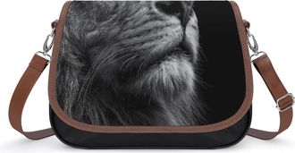 Generic Lion Wild Animal Crossbody Bags for Women Shoulder Messenger Bag Purse Handbags