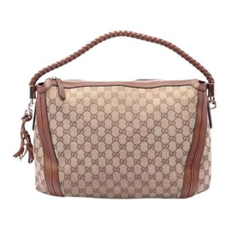 Gucci Pre-owned Handbags, female, Beige, Size: ONE SIZE Pre-owned Bella