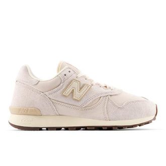 New Balance Unisex 475 en Beige, Gamuza/Malla, Talla 45.5