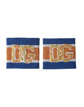 Dolce & Gabbana Paillette Logo Beenwarmers