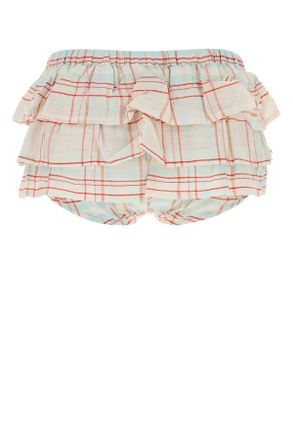 Gimaguas Jardin Cheks Bermuda Shorts - White
