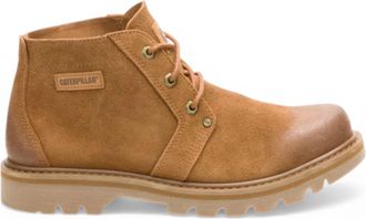 CAT CAT (Caterpillar) Tan Leather Hiking Mid-Cut Chukka Ankle Boots - Grader