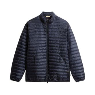 Woolrich Winter Jackets, male, Blue, Size: XL Allen Downsweater Jacket