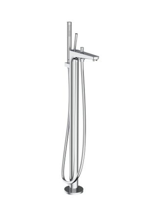 Roca Roca A5a276dc00 Pals Grifo Monomando De Pie Para Ba&ntilde;era Con Inversor Autom&aacute;tico Y Equipo Ducha Cromo - Ref: A5a276dc00
