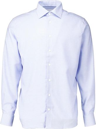 Eton Overhemden, Heren, Blauw, 4Xl, Katoen, Semi Solid Dobby Overhemd