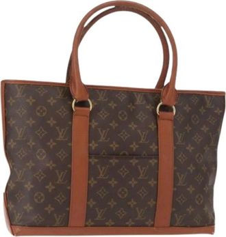 Louis Vuitton Pre-owned Tote Bags, female, Brown, Size: ONE SIZE Pre-owned Canvas Tote Bag