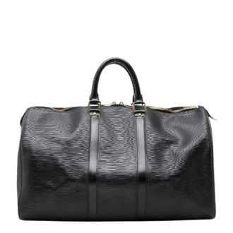 Louis Vuitton Pre-owned Weekend Bags, unisex, Black, Size: ONE SIZE Pre-owned Keepall 45 Epi Boston bag