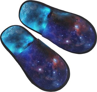 Generic Slipper Blue Starry Warm Slippers Lightweight Indoor Shoes For Spa Winter Women L