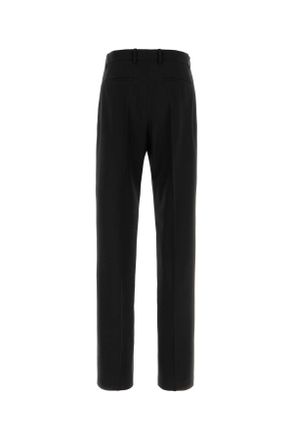 Jil Sander J21ka0319j40249 001 Black Exterior: Virgin Wool Pantaloni Trousers