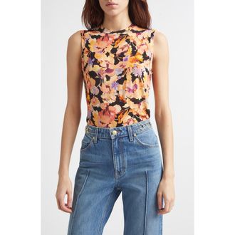 Ulla Johnson Ines Sleeveless Top in Night Bloom at Nordstrom, Size X-Large