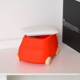 Plust Juguetes De M&aacute;quina De Almacenamiento De Pl&aacute;stico Para Ni&ntilde;os Van Mini - Naranja