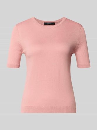Max Mara Slim Fit Strickpullover aus Seide-Baumwoll-Mix Modell GABARRA in Rosa, Gr&ouml;&szlig;e XL
