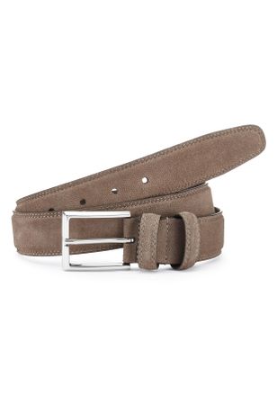 John Devin H&uuml;ftg&uuml;rtel JOHN DEVIN Lederg&uuml;rtel, Herreng&uuml;rtel, Anzugg&uuml;rtel, Herren, Gr. 100, taupe, Rindsleder, unifarben, G&uuml;rtel H&uuml;ftg&uuml;rtel, Hoseng&uuml;rtel, Jeansg&uuml;rt