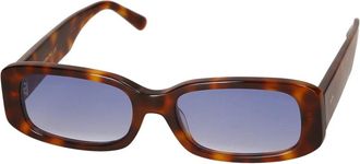 MessyWeekend Smalle Zonnebril - Dames - Zonnebrillen - Bruin - ONE Size - Accessoires