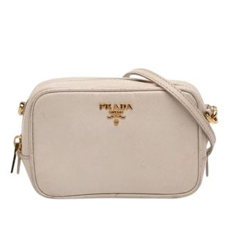 Prada Pre-owned Cross Body Bags, female, White, Size: ONE SIZE Pre-owned Vintage Crossbody Bag