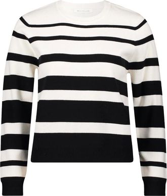 Betty & Co Truien & Vesten, Dames, Zwart, XL, Gebreide trui met strepen