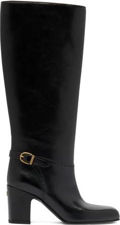 Bally 75mm Eclayr leather boots - women - Calf Leather/Leather/Calf Leather - 37 - Black